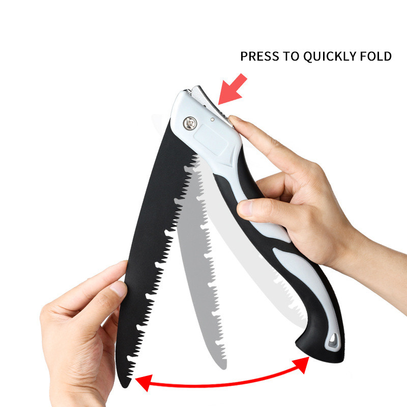 Daudzfunkcionāls saliekams zāģa asmens rokas zāģis kokapstrādes griešanas instrumenti SK5 tērauda rokturi saliekami asi dārza instrumenti