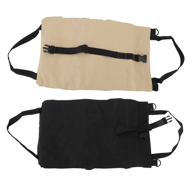 Κρεμαστή τσάντα αποθήκευσης αυτοκινήτου Μεγάλης χωρητικότητας Roll-up Tools Θήκη 5 τσέπες Υλικό καμβά Κρεμαστό σχέδιο Σχέδιο φερμουάρ για εξωτερικούς χώρους