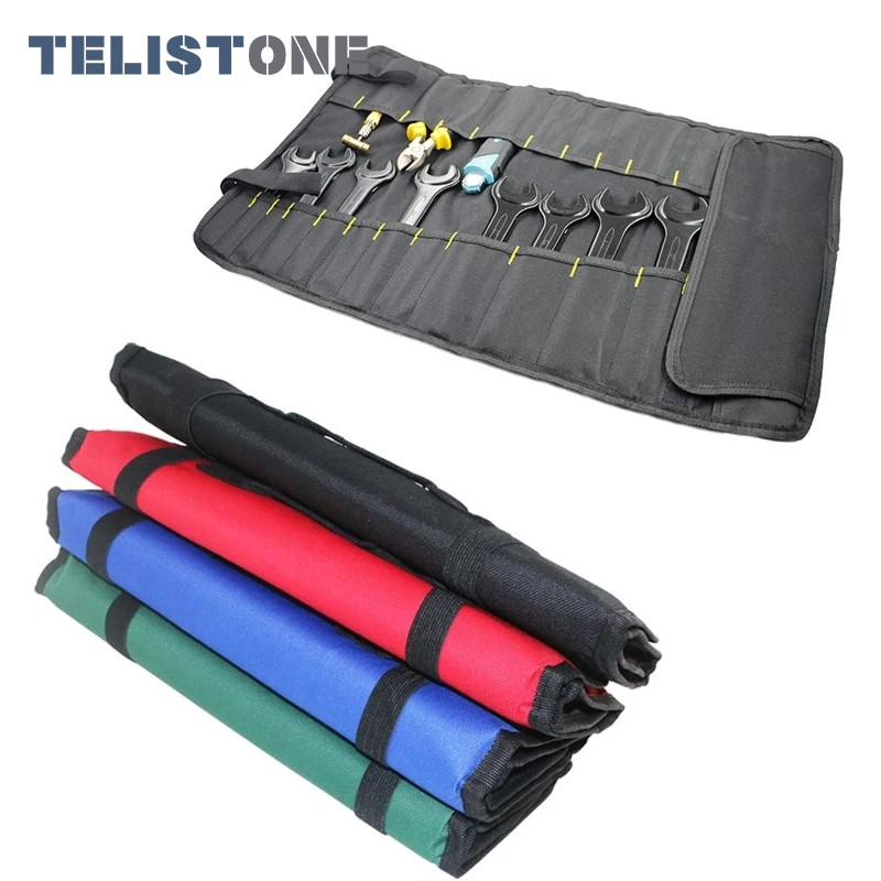 Daudzfunkciju rullīšu instrumentu somas Oxford Canvas Praktiski rokturi Somas Kalts Elektriķa pārnēsāšanas instrumentu komplekts Instrumentu pakotne