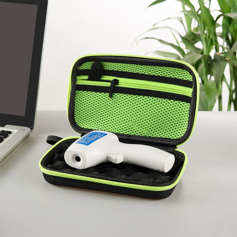 Kaasaskantav termomeetri kaitsev kandekott Kõva EVA hoiukotti Termograafi kaitsepaelaga