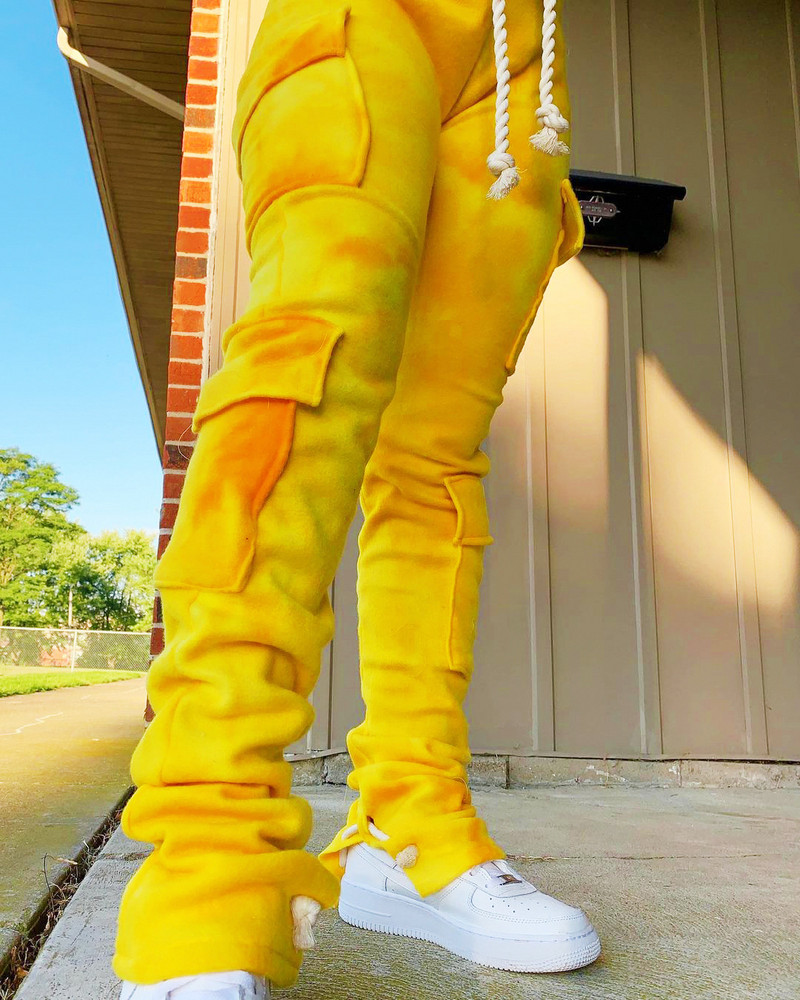 Sügistalvised paksud naiste kamuflaažipüksid ja püksid, nööriga Jogger, virnastatud küljetaskutega higipüksid