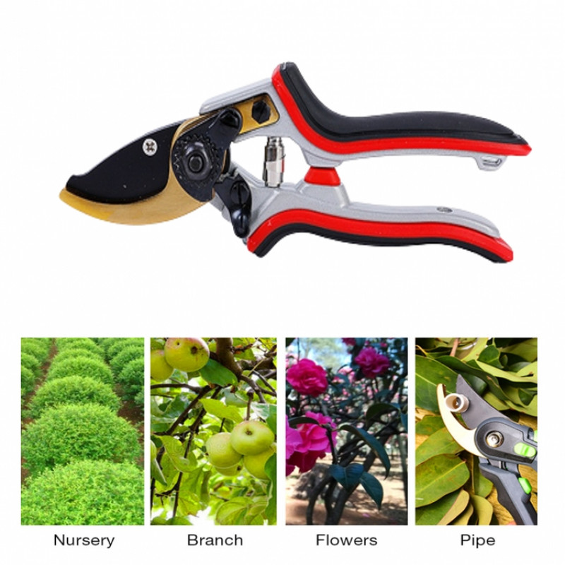 Kerti metsző olló bevonat PTFE SK5 pengéjű metszőolló Kerti szerszám bonsai gyümölcsfákhoz Virágok Ágak Metszővágó