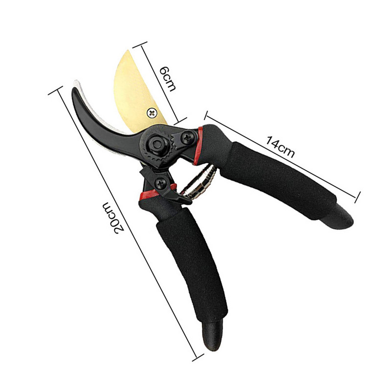 Dārza šķēres zaru šķēres profesionālas asas rokas zaru šķēres un drošības slēdzenes koka apgriešanas apdares neslīdošs rokturis