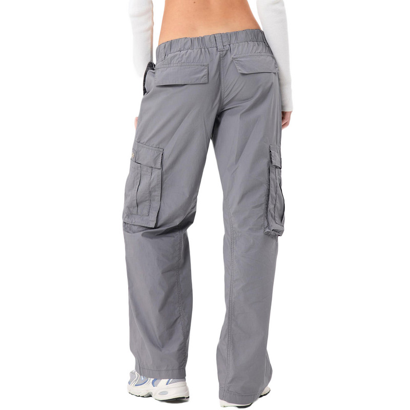 Sieviešu ikdienas bikses vienkrāsains ar zemu vidukli, garas, taisnas kājas bikses, kas paredzētas pavasarim rudenim pelēkas/baltas S/M/L