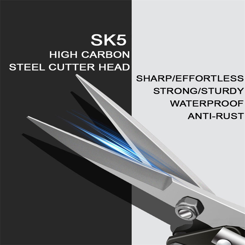 Dārza augu celtniecības instrumenti Jaunas smailas dārza šķēres Speciālās šķēres augļu novākšanai uz augu zariem Pārnēsājamas un izturīgas