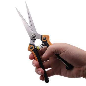 Ножици за подрязване Професионални градински ножици Прави остриета от неръждаема стомана Остри градински ръчни ножици за градински плодове Растения