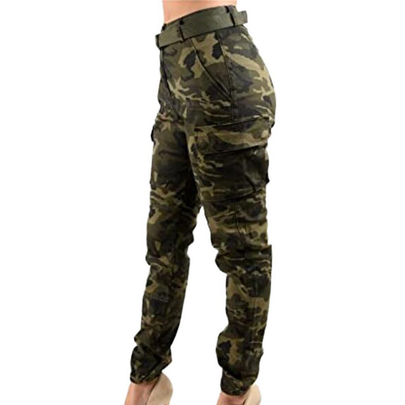 Tavaszi női nagy méretű 3xl Camo Jogger Cargo Pants magas derekú karcsú alkalmi nadrágok futó nőknek, sétálva légáteresztő nadrágok