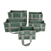 Vászon szerszámtároló táska hordozható csere nagy kapacitású daráló csavarkulcs csavarhúzó kézitáska tasak rendező 43x32x21cm