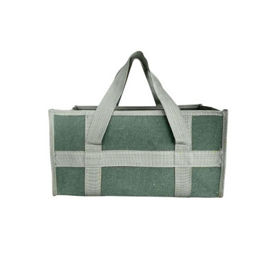 Vászon szerszámtároló táska hordozható csere nagy kapacitású daráló csavarkulcs csavarhúzó kézitáska tasak rendező 43x32x21cm