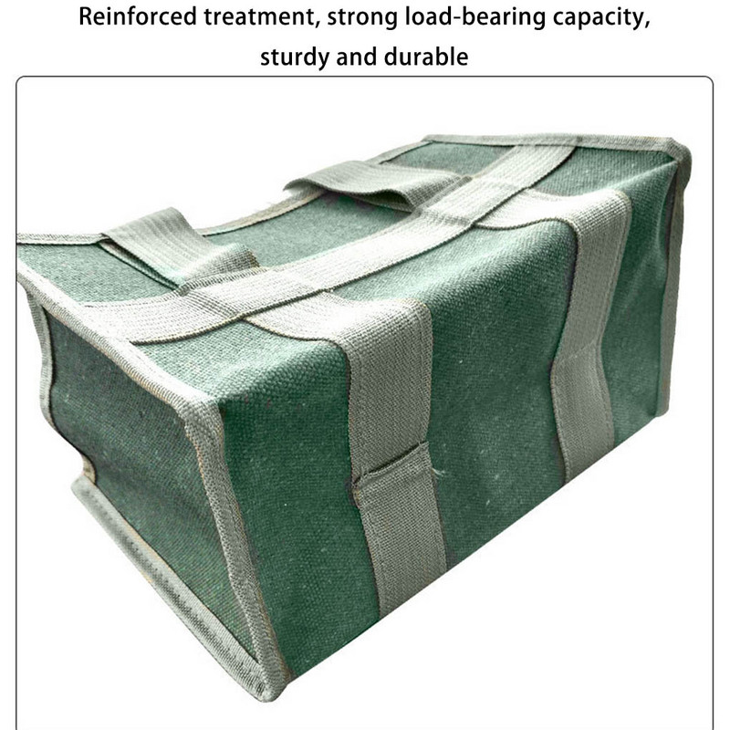 Vászon szerszámtároló táska hordozható csere nagy kapacitású daráló csavarkulcs csavarhúzó kézitáska tasak rendező 43x32x21cm