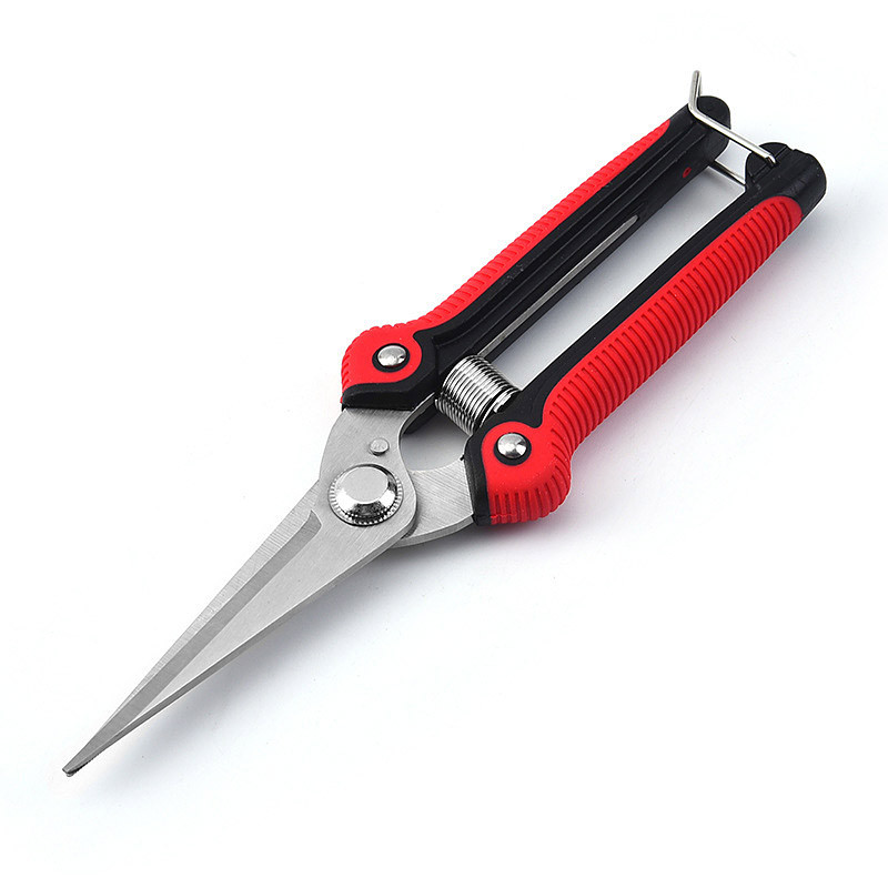 Rozsdamentes acél fametsző kerti ollók fűgyümölcsvágó kerti olló ágvágó olló csúszásmentes kerti metszőolló