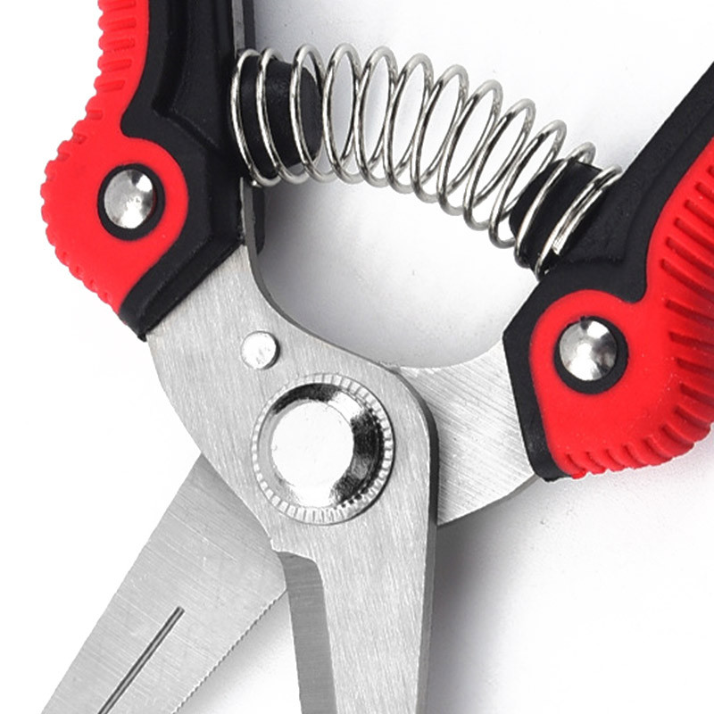 Rozsdamentes acél fametsző kerti ollók fűgyümölcsvágó kerti olló ágvágó olló csúszásmentes kerti metszőolló