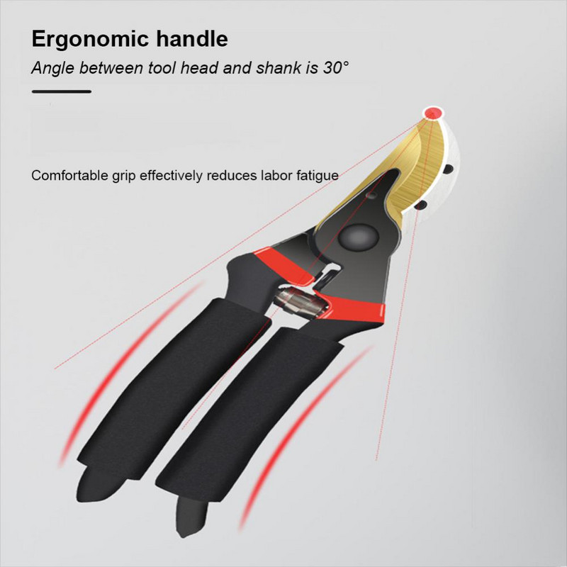 1 tk aiaoksakäärid, spetsiaalsed paksud oksakäärid, terasest aiandus-viljapuud, tööjõudu säästvad kaasaskantavad aia-lillede pügamiskäärid