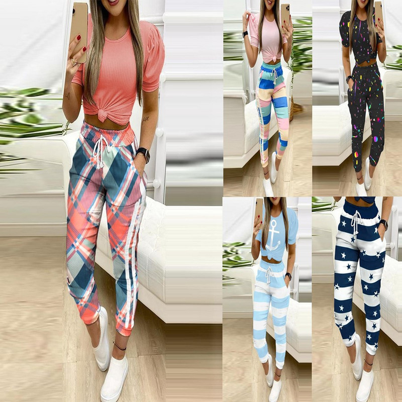 Drukāt sieviešu sporta bikses 2022. gada rudens, ziemas, maisa, aukliņas ar augstu vidukli, sporta zāles sporta bikses, sieviešu ikdienas bikses