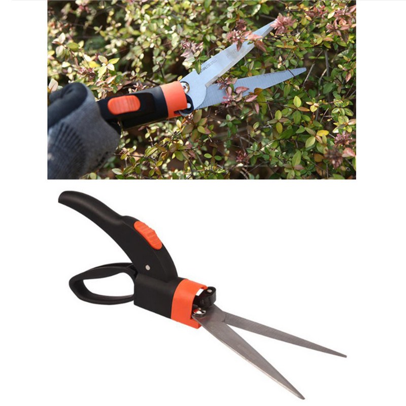 Fűollók Sövényollók Kerti szerszámok Kézi pázsitnyíró szegélyek Kerti bokrok 360°-ban elforgatható éles metszőszerszámok