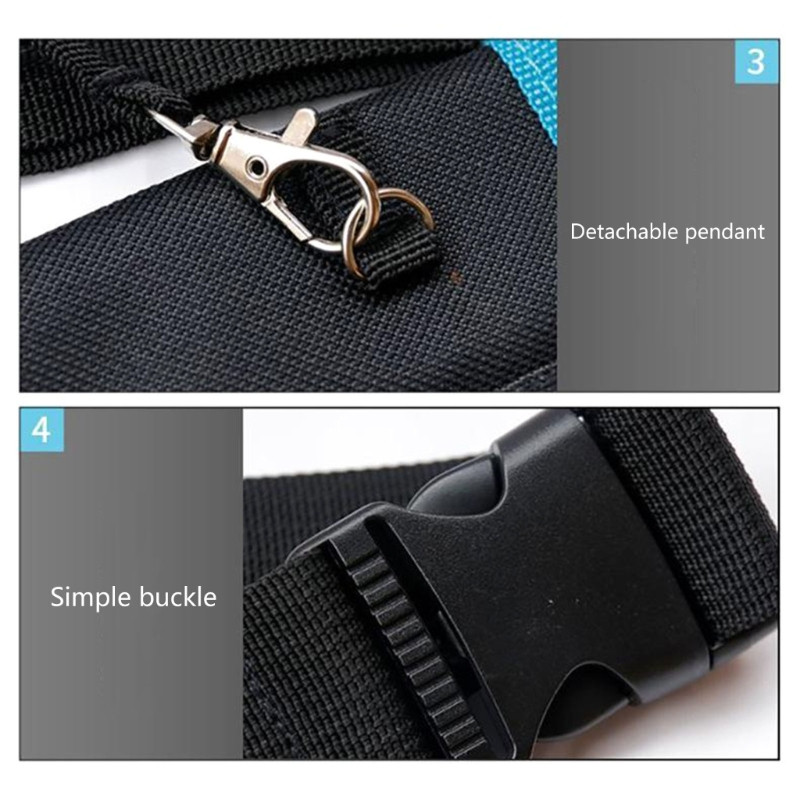 Tartós Oxford Nurse Waist Bag Nurse Fanny Pack- Többfunkciós szerszámtáska villanyszerelőknek
