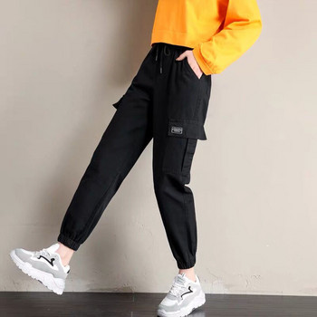 2021 Γυναικεία παντελόνια Cargo Casual Streetwear Harajuku Παντελόνια Hip Hop Harem Παντελόνια Jogger Φούτερ ψηλόμεση Φαρδιά γυναικεία παντελόνια