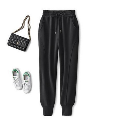 Női nadrágok lelógó modális elasztikus, magas derékú, alkalmi melegítőnadrágok női tapírozott tavaszi nyári nadrágok női pantalones De Mujer