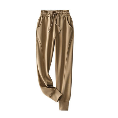 Női nadrágok lelógó modális elasztikus, magas derékú, alkalmi melegítőnadrágok női tapírozott tavaszi nyári nadrágok női pantalones De Mujer