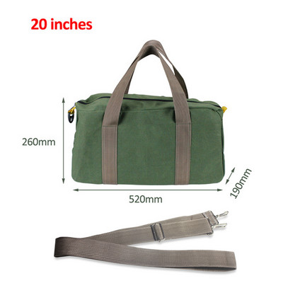 Kaasaskantav tööriistakott, suure mahutavusega hoiuruum Multifunktsionaalne veekindel remondivõti kruvikeeraja rulltööriista organiseerija lõuendist kandekott