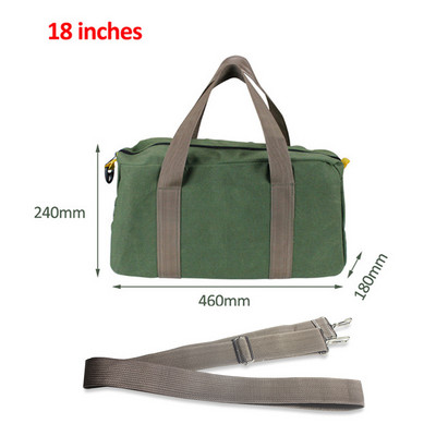 Kaasaskantav tööriistakott, suure mahutavusega hoiuruum Multifunktsionaalne veekindel remondivõti kruvikeeraja rulltööriista organiseerija lõuendist kandekott