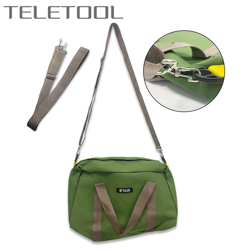 Kaasaskantav tööriistakott, suure mahutavusega hoiuruum Multifunktsionaalne veekindel remondivõti kruvikeeraja rulltööriista organiseerija lõuendist kandekott