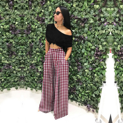 CM.YAYA Sieviešu taisnas bikses ar augstu vidukli Rudens ziema INS Streetwear Pamata platas garas bikses