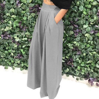 CM.YAYA Sieviešu taisnas bikses ar augstu vidukli Rudens ziema INS Streetwear Pamata platas garas bikses