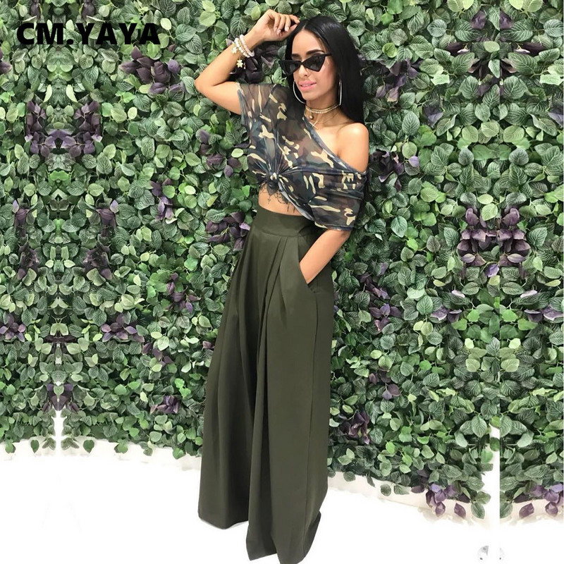 CM.YAYA Sieviešu taisnas bikses ar augstu vidukli Rudens ziema INS Streetwear Pamata platas garas bikses