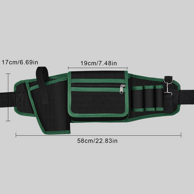 Villanyszerelő öv 600D Oxford textilből állítható szerszámtáska férfiaknak Szerszámszíjtáska technikusoknak Szerszámszíj építőszerszám