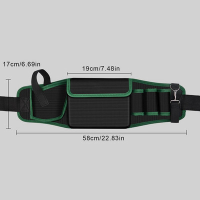 Villanyszerelő öv 600D Oxford textilből állítható szerszámtáska férfiaknak Szerszámszíjtáska technikusoknak Szerszámszíj építőszerszám
