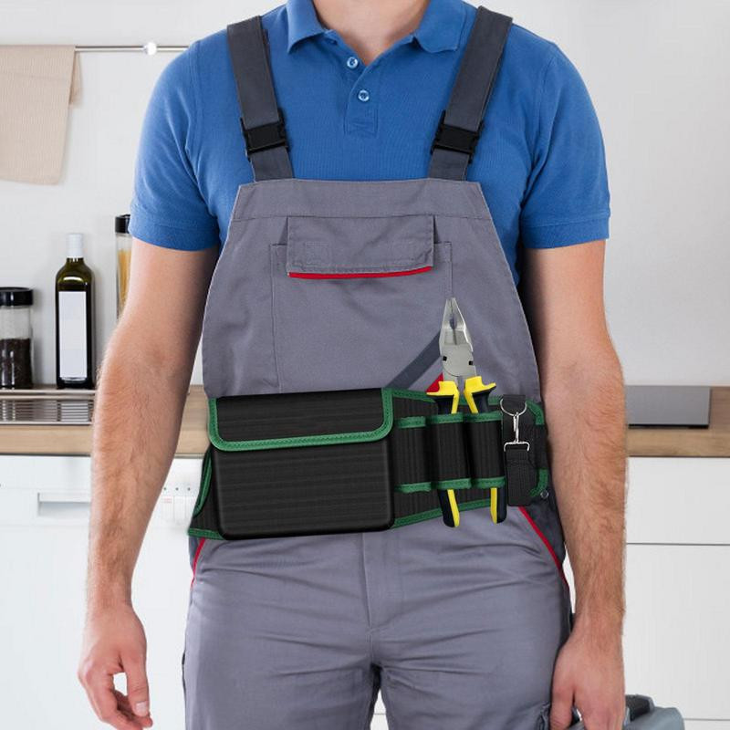 Villanyszerelő öv 600D Oxford textilből állítható szerszámtáska férfiaknak Szerszámszíjtáska technikusoknak Szerszámszíj építőszerszám