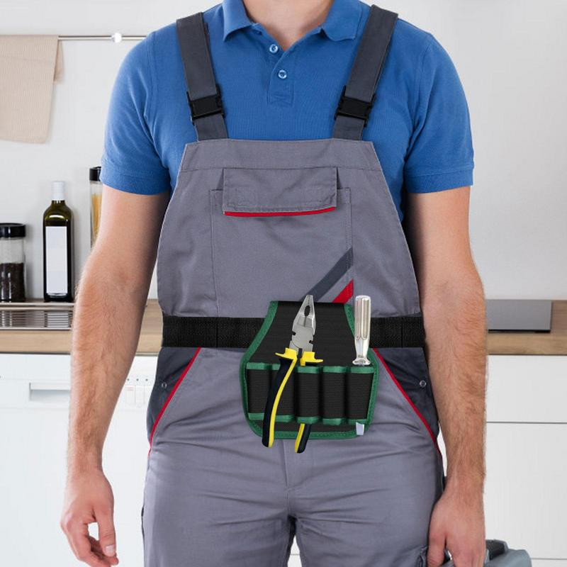 Villanyszerelő öv 600D Oxford textilből állítható szerszámtáska férfiaknak Szerszámszíjtáska technikusoknak Szerszámszíj építőszerszám