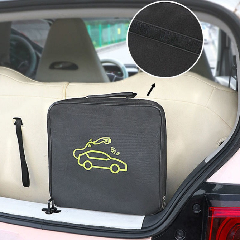 Automašīnas uzlādes pistoles glabāšanas soma bagāžnieks Pārnēsājams salokāms uzglabāšanas maisiņš Ūdensnecaurlaidīgs liesmu slāpējošs un dažāds artefakts
