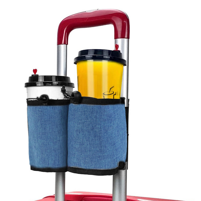 Bőrönd karfa tárolótáska Utazós vízpohár italtároló táska Húzórúd fogantyús univerzális táska