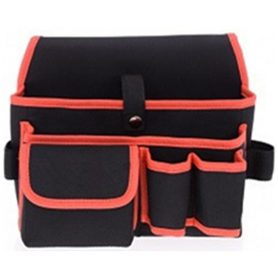 Több zsebes szerszámtáska, oxfordi szövetből készült vízálló szövetből készült szerszámkészlet válltestű, hardver szerelő villanyszerelő vászon övvel