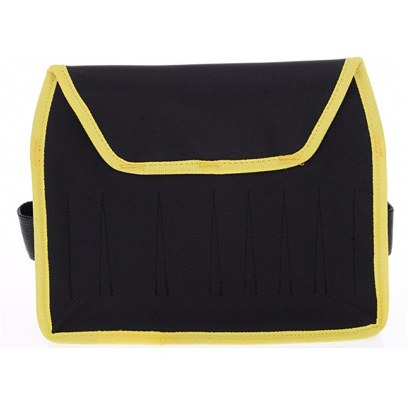 Több zsebes szerszámtáska, oxfordi szövetből készült vízálló szövetből készült szerszámkészlet válltestű, hardver szerelő villanyszerelő vászon övvel