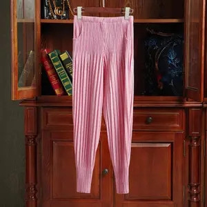 Divat Miyake Összecsukható Női Nadrág Új nyári koreai Változat Szabadidő Retek ceruzanadrág Bő Wild Nine Points Női Hárem Nadrág