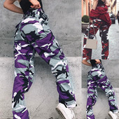 Uus In Leggings Camuflage Workwear Winter Cargo Püksid Naistele Suures suuruses vabaaja püksid Harem Pants Women Cargo Pants 2022
