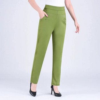 2022 Νέο καλοκαιρινό γυναικείο παντελόνι Casual ψηλόμεσο ελαστικό παντελόνι χαρέμι Φαρδύ παντελόνι Γυναικείο ίσιο παντελόνι 5XL