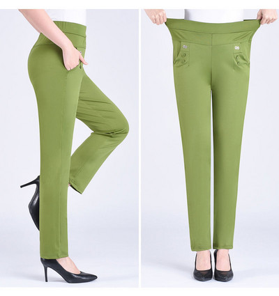 2022. aasta uued suvised naiste püksid vabaaja kõrge vöökohaga elastsed haaremipüksid vabad püksid, naiste sirged püksid 5XL