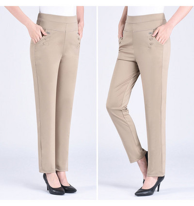 2022. aasta uued suvised naiste püksid vabaaja kõrge vöökohaga elastsed haaremipüksid vabad püksid, naiste sirged püksid 5XL