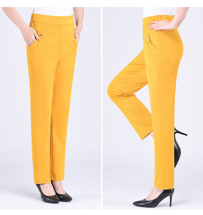 2022. aasta uued suvised naiste püksid vabaaja kõrge vöökohaga elastsed haaremipüksid vabad püksid, naiste sirged püksid 5XL