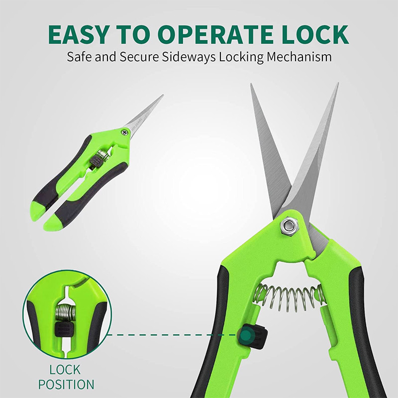 1 gab. Dārza instrumenti Šķēres Bonsai Šķēres Metāla dārzkopības Šķērveida atzarošanas rīks Rokas griezējs Augļi Nezāļu novākšana Mājsaimniecība Podos