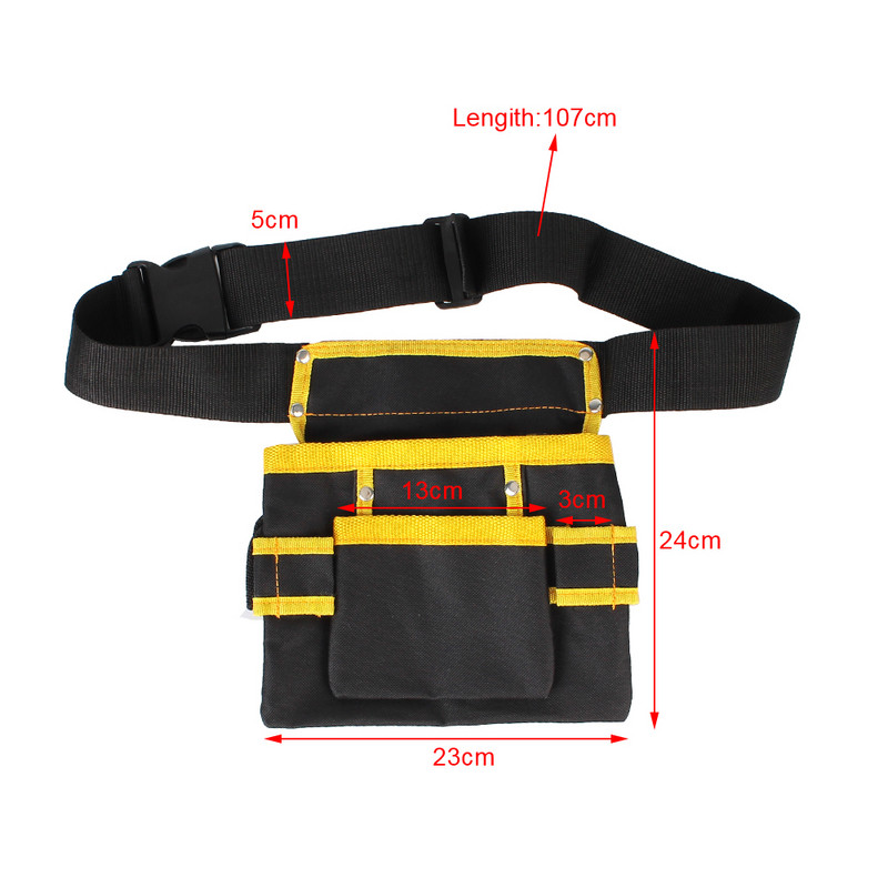 Elektriku tööriistad kott Rihma hoidik Korraldaja vööpakendid Oxfordi riie Multifunktsionaalne elektriku tööriistad kott vöökoht