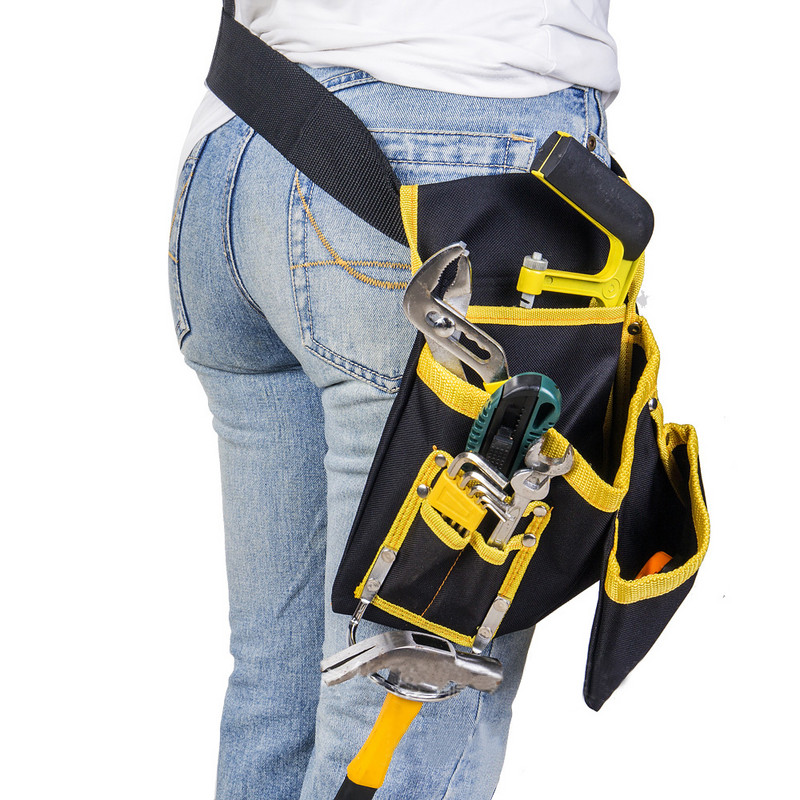 Elektriku tööriistad kott Rihma hoidik Korraldaja vööpakendid Oxfordi riie Multifunktsionaalne elektriku tööriistad kott vöökoht