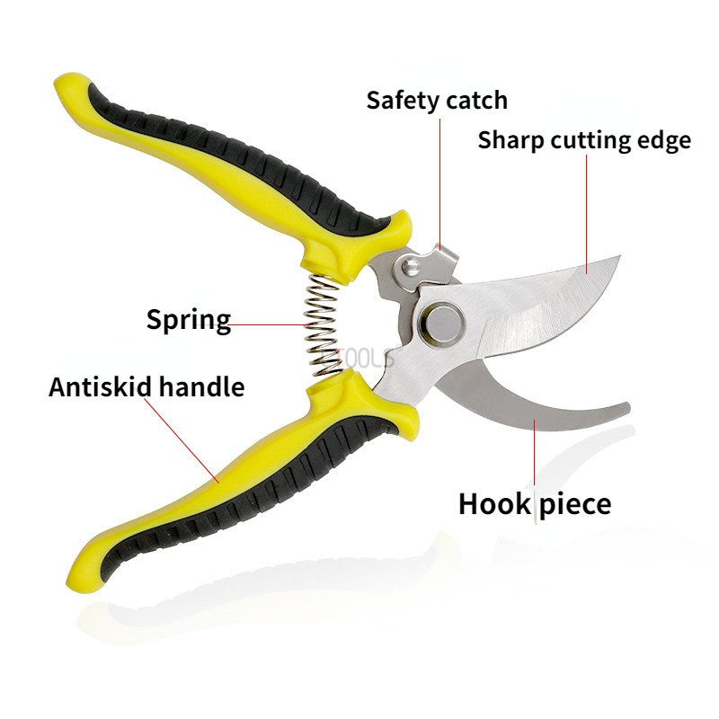 Darbu taupoša dārza atzarotāja nerūsējošā tērauda augļu novākšana augļu koku ziedu zaru potēšana izliekta griezēja asa atzarošana rokas rīks