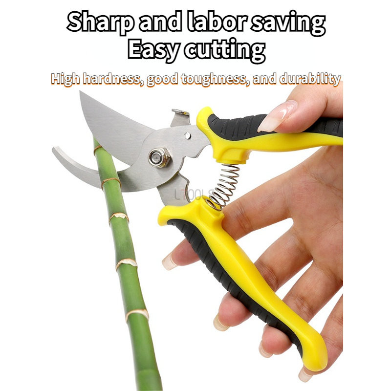 Darbu taupoša dārza atzarotāja nerūsējošā tērauda augļu novākšana augļu koku ziedu zaru potēšana izliekta griezēja asa atzarošana rokas rīks