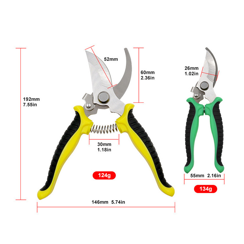Darbu taupoša dārza atzarotāja nerūsējošā tērauda augļu novākšana augļu koku ziedu zaru potēšana izliekta griezēja asa atzarošana rokas rīks