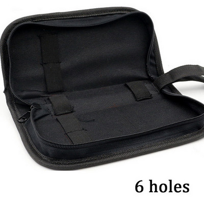 Melns daudzfunkcionāls audekla pulksteņu remonts pārnēsājama instrumentu soma rāvējslēdzēja uzglabāšanas rīks rāvējslēdzēja organizatora instrumenta daļu uzglabāšanas soma